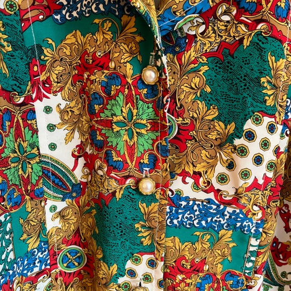 Thin patterned vintage blazer - Picture 2 of 3